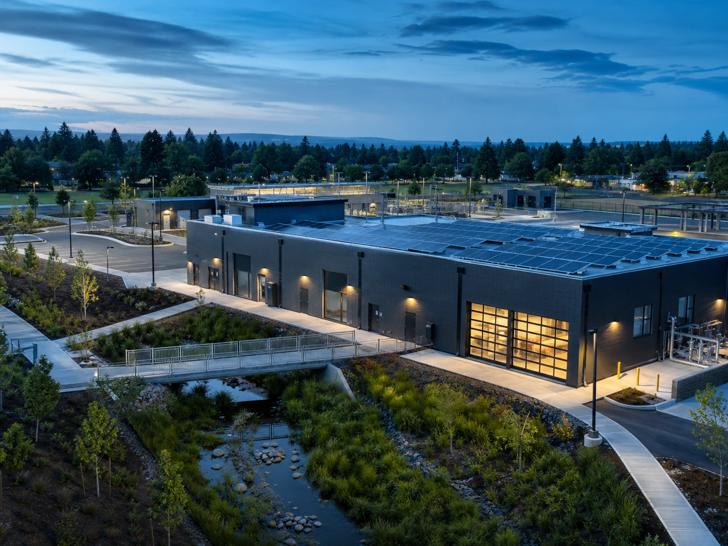 Sustainability monitoring at an engineering consulting site